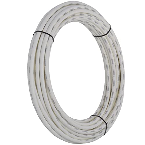 SharkBite 1/2 Inch x 100 Feet White PEX-B, PEX Pipe Flexible Water Tubing for Plumbing, U860W100