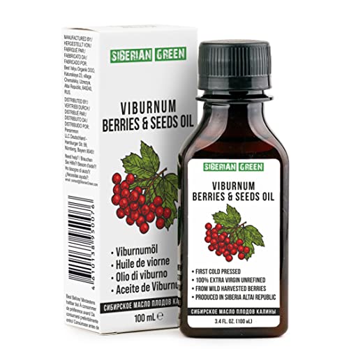 Siberian Viburnum Kalyna Seeds and Berries Oil | 100% Natural Extra Virgin Cold Pressed 100 ml / 3.4 fl oz