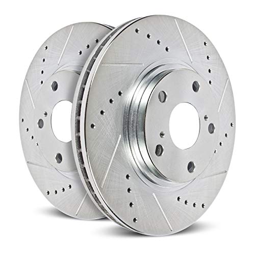 Power Stop JBR1167XPR Rear Evolution Drilled & Slotted Rotor Pair