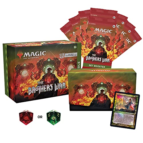 Magic: The Gathering The Brothers War Bundle | Transformers Card, 8 Set Boosters, and Accessories