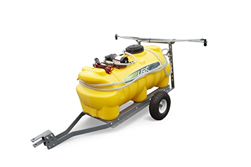 CropCare 25 Gallon Trailer Sprayer (LGX25), Rolls on 10 Tires to More Easily Pull Behind Your Riding Mower or ATV