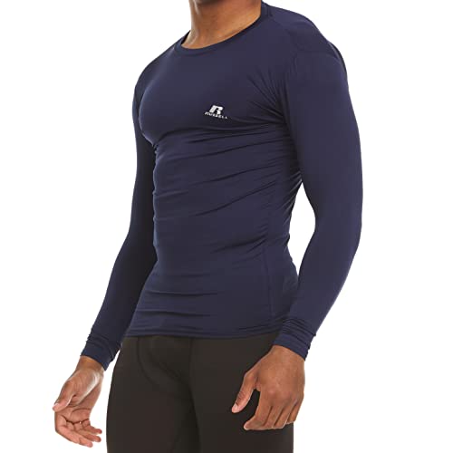 Russell Athletics Men's Compression Long Sleeve Top, Dark Navy, X-Large