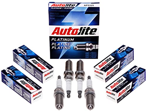 Autolite Platinum AP5325 Automotive Replacement Spark Plugs (4 Pack)