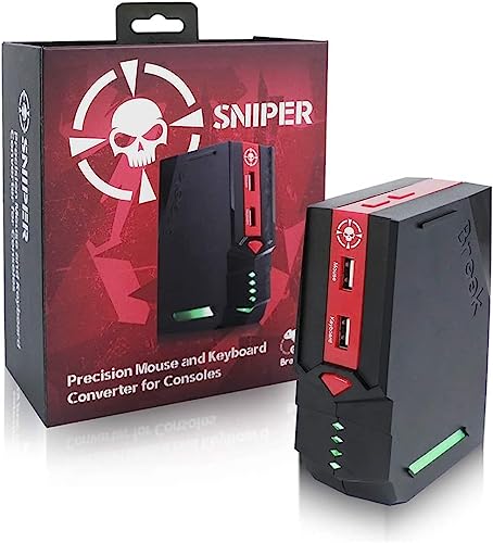 Brook Sniper - Mouse and Keyboard Gaming Consoles Converter, to Play FPS Games Without a Controller