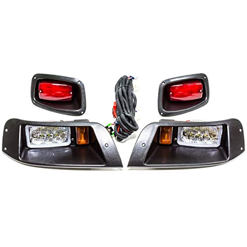 EPR Golf Cart Full LED Headlight & Tail Light Kit for EZGO TXT 1996-2013 Gas and Electric Models