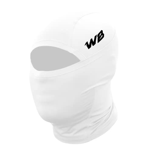 We Ball Sports Adult Ski Mask, Hyperwarm Hood Balaclava | Full Face, Lightweight, Windproof & Moisture Wicking (White)