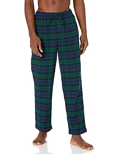 Amazon Essentials Men's Flannel Pajama Pant (Available in Big & Tall), Blackwatch Plaid, Medium