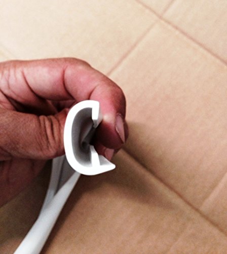 Automotive Authority White RV Marine Camper Vinyl 5/8" x 50' Trim Molding Flexible Screw Cap Cover (50 ft, White)