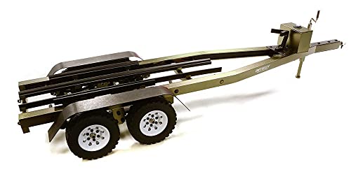 Integy RC Model C27640GUN Machined Alloy Dual Axle Boat Trailer Kit for 1/10 Scale RC 670x190x160mm