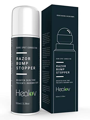 Roll On Razor Bump Treatment for Bikini Area, Legs, Underarms, Groin, Face  Natural Post Shaving & Waxing Dark Spot Removal Ingrown Hair Razor Burn Relief Ointment Solution for Women & Men