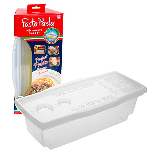 Microwave Pasta Cooker - The Original Fasta Pasta - No Mess, Sticking or Waiting For Boil