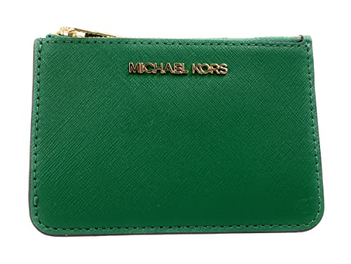 Michael Kors Jet Set Travel Small Coin Pouch with ID (Jewel Green)