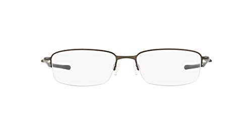 Oakley Men's OX3102 Clubface Rectangular Prescription Eyeglass Frames, Pewter/Demo Lens, 54 mm