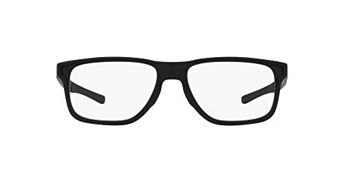 Oakley Men's Ox8123 Sunder Square Prescription Eyeglass Frames, Satin Black/Demo Lens, 53 mm