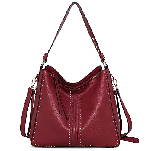 Montana West Hobo Bag for Women Large Vegan Leather Purses and Handbags Tote Bags Crossbody Shoulder Bag with Holster MWC-G1001RD