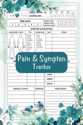 Pain & Symptom Tracker: A 120-Day Guided Journal: Detailed Daily Pain Assessment Diary, Mood Tracker & Medication Log for Chronic Illness Management