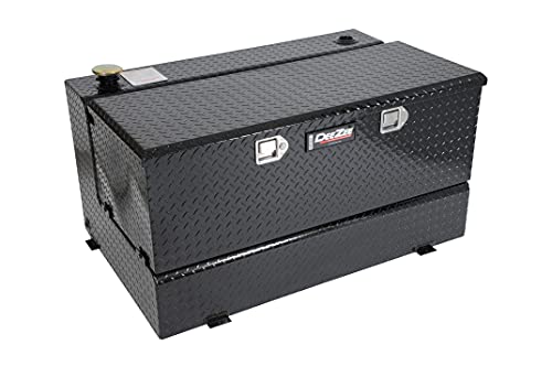 Dee Zee DZ91741XB (80 gallon) Auxiliary Diesel Combo Transfer Tank & Tool Box - Black Aluminum