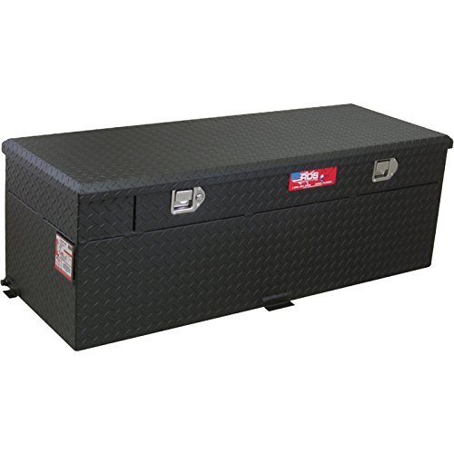 RDS Aluminum Auxiliary Fuel Tank/Toolbox Combo with Fuel Filler Shroud - 60-Gal. Capacity, Black Diamond Plate, Model# 72743P