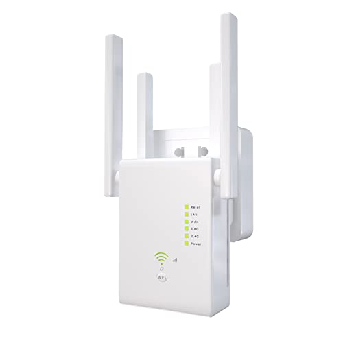 2022 WiFi Extender 1200Mbps WiFi Signal Booster for Home 6000 Sq.ft and 35 Devices, Dual Band 2.4G/5G Outdoor Signal Amplifier with Ethernet Port