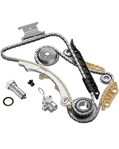 ECCPP Timing Chain Kit fit for Tensioner Guide Rail Crank Sprocket Replacement for Chevrolet Malibu for Equinox for Buick 2011-2015 2006-2013-Replace # 12680750 9-4201S 9-4201SX