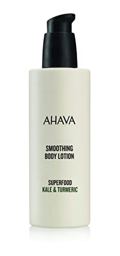 AHAVA Kale Turmeric with Dead Sea Minerals Anti Aging Body Lotion, for Dry Skin, Vegan, 8.5 fl. oz.