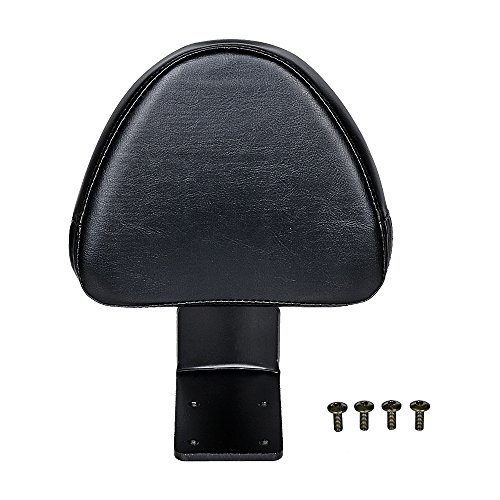 Astra Depot Black Synthetic Leather Rear Passenger Backrest Sissy Bar Pad Compatible with Kingpin Cross Country Victory Zach Ness Vegas High-Ball 8-Ball