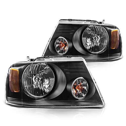Torchbeam Headlight Black Housing from, Replacement Headlights Set Pair for 2004 2005 2006 2007 2008 F150