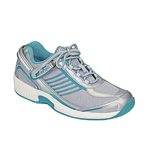 Orthofeet Women's Orthopedic Tie-Less Sneakers - Relieve Foot Pain Verve Turquoise