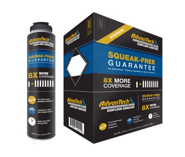 AdvanTech Subfloor Adhesive | Polyurethane Construction Adhesive | Spray Foam Adhesive | Includes (6) 24 oz. cans.