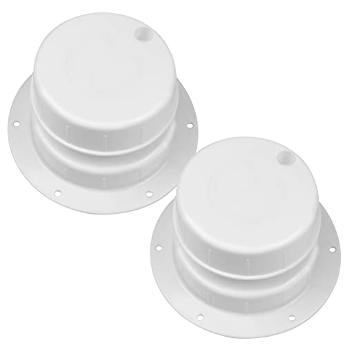 RV Plumbing Vent Caps,RV Roof Vent Cover Replacement,RV Sewer Vent Cap Covers Kit for 1 to 2 3/8 Inch Pipe,Trailer,Camper,Motorhome(2, White)