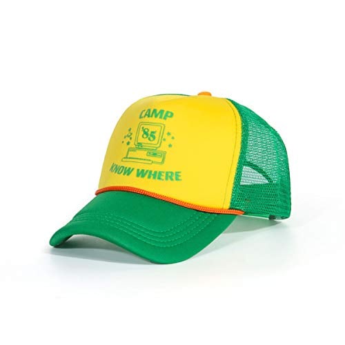 Camp Know Where Cosplay Hat Leisure Baseball Cap Men Women Summer Adjustable Snap Hats Halloween Costume Accessory (Green)
