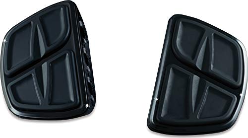 Kuryakyn 7613 Motorcycle Accessory: Kinetic Mini Board Floorboards without Adapters, Gloss Black, 1 Pair