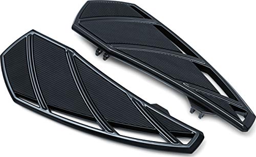 Kuryakyn 5793 Motorcycle Foot Control Component: Phantom Driver Floorboards for 1983-2019 Harley-Davidson Touring Motorcycles, Gloss Black, 1 Pair