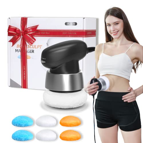 asklove Body Sculpting Machine, Cellulite Massager Gifts for Women Men Birthday Gifts Electric Body Massager with 6 Massage Pads for Leg Butt Back Abdomen Mothers Day Gifts for Mom