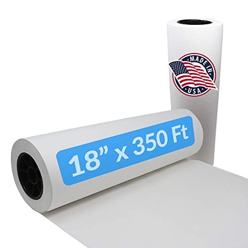 Made in USA | Bulk Value 18 in x 350 ft (4200 in) Reli. White Butcher Paper Roll | Food Grade Kraft Paper for BBQ | Sublimation Paper | Butcher Paper for Smoking Meat | Unwaxed, Meat Wrapping