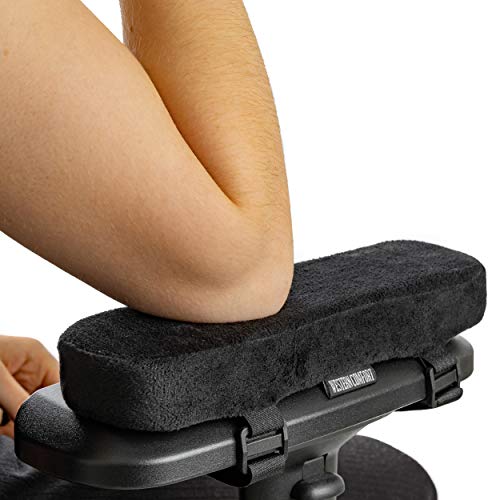 WESTERN COMFORT Thick Memory Foam Chair Armrest Pads - Desk Chair Arm Pads - Office Chair Arm Pads - Arm Rest Pillow - Armrest Pads for Office Chair - Gaming Chair Arm Pads - Set of 2 (1.3 Inch Thick)