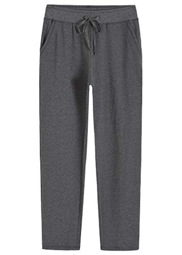 Weintee Women's Cotton Sweatpants with Pockets XL Granite Heather