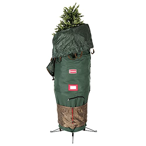 [Upright Tree Storage Bag] - 7.5 Foot Christmas Tree Storage Bag | Hold Artificial Trees up to 7-1/2 Feet Tall - Keep Your Fake Tree Assembled | Hides Under Tree Skirt (7.5' - Medium / Bag Only)