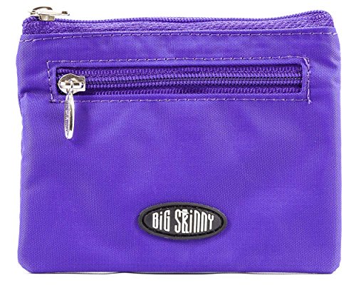 Big Skinny Money Penny Coin Slim Wallet, Holds Up to 13 Cards, Purple