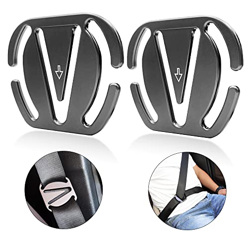 Seat Belt Clips Seat Belt Adjuster Seat Belt Adjuster Clip Adult Children Pregnant Women Comfortable Universal Shoulder and Neck Seat Belt Positioner Latch 2 Pieces