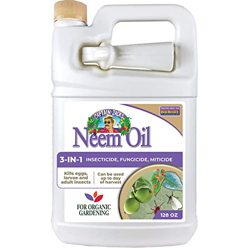 Bonide Captain Jack's Neem Oil, 128 oz Ready-to-Use, Multi-Purpose Fungicide, Insecticide and Miticide for Organic Gardening