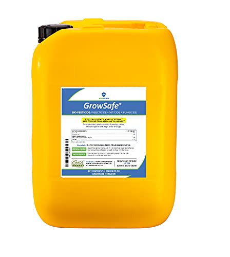 AgroMagen, GrowSafe Bio-Pesticide, Organic Natural Miticide, Fungicide and Insecticide, (5) 5.2 Gallon)