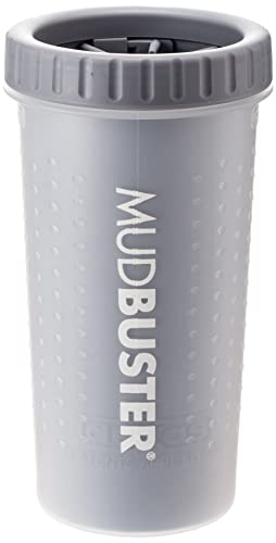 Dexas MudBuster Portable Dog Paw Washer/Paw Cleaner, Large, Light Gray