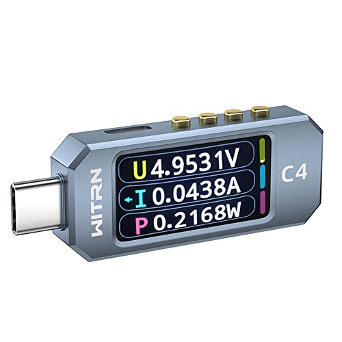 USB Power Meter PD 3.1 Type-c Tester Digital Multimeter Current Tester Voltage Detector DC 48V 6A PD 2.0/3.0 3.1QC 2.0/3.0/4.0 pps Trigge (C4(48V))