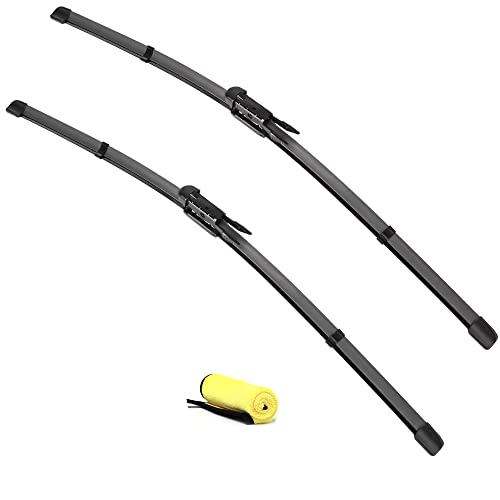 Windshield Wipers 26"+23"Pinch Tab,Set of 2) replacement for Toyota Sequoia 2008-2020, Toyota Tundra 2007-2020 Premium All-Season Automotive Windshield Wiper Blades