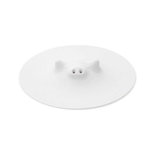 Marna White Piggy Steamer - Multipurpose Lid for Steaming, Covering, and Opening Jars