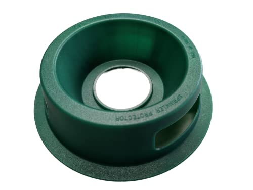 Custom Design Products Sprinkler Protector Donut - 10 Pack - Prevent Grass from Blocking Sprinkler - Made in USA,Dark Green