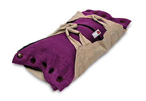 Sweet Goodbye Cocoon- Eco-Friendly Pet Burial & Cremation Ceremony Kit (Premium Wool) - Casket for Dogs and Cats  Size for Every Breed (Choose Size & Color) (Small, Magenta)