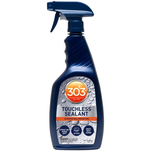 303 Touchless Sealant - SiO2 Water Activated Paint & Glass Protection - Spray On, Rinse Off - Lasts 2X Longer Than Wax - Deep, Wet Shine, 32 fl. oz. (30394CSR) Packaging May Vary