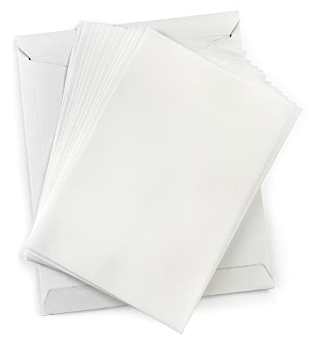 Wafer Paper Flexible Edible Printer Sheets 0.4mm 12 Pack White A4 Size 8.3" x 11.7" by MeganJDesigns